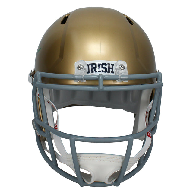 Kyren Williams Autographed (Green Ink) Notre Dame Speed Helmet Beckett
