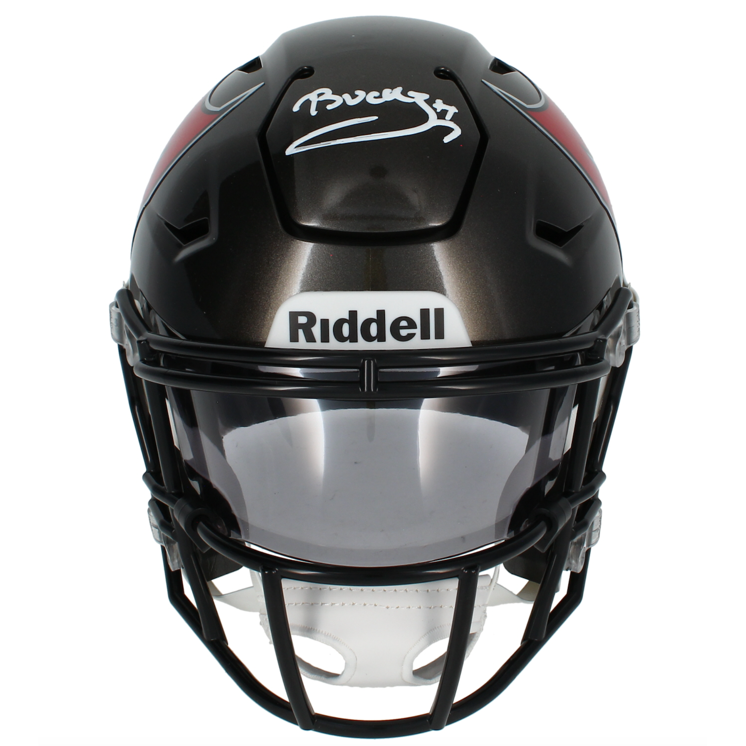 Bucky Irving Autographed Tampa Bay Buccaneers SpeedFlex Midi Helmet Beckett