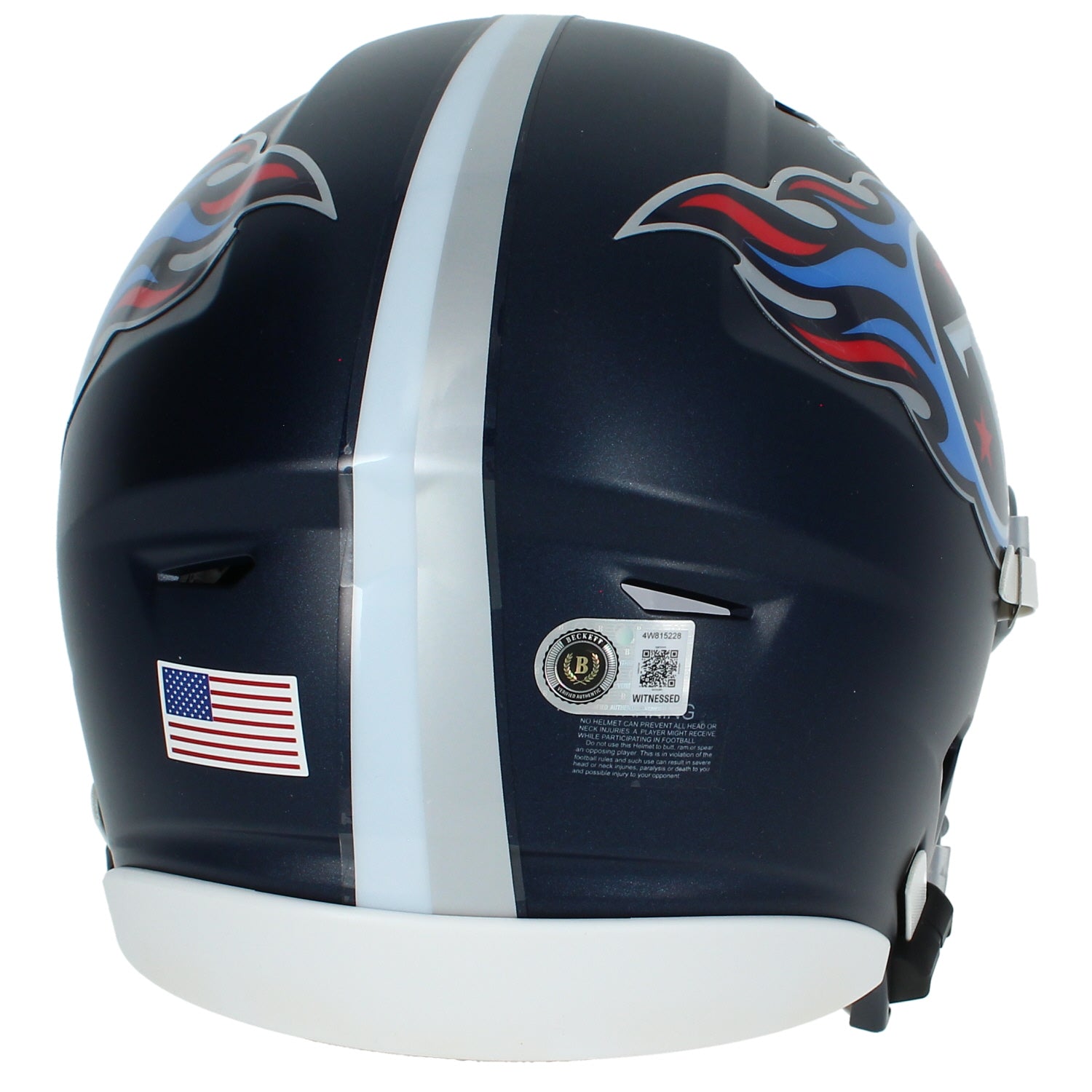 Taylor Lewan Autographed Tennessee Titans SpeedFlex Midi Helmet Beckett