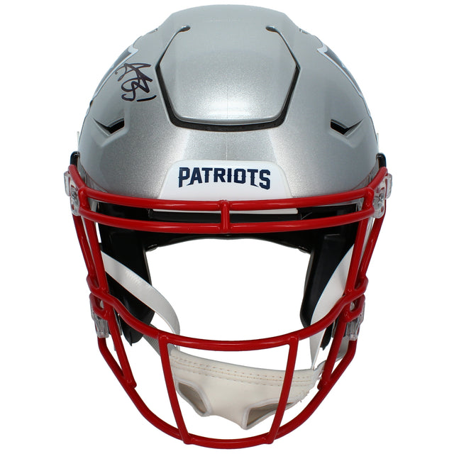 A.J. Brown Autographed New England Patriots SpeedFlex Authentic Helmet Beckett