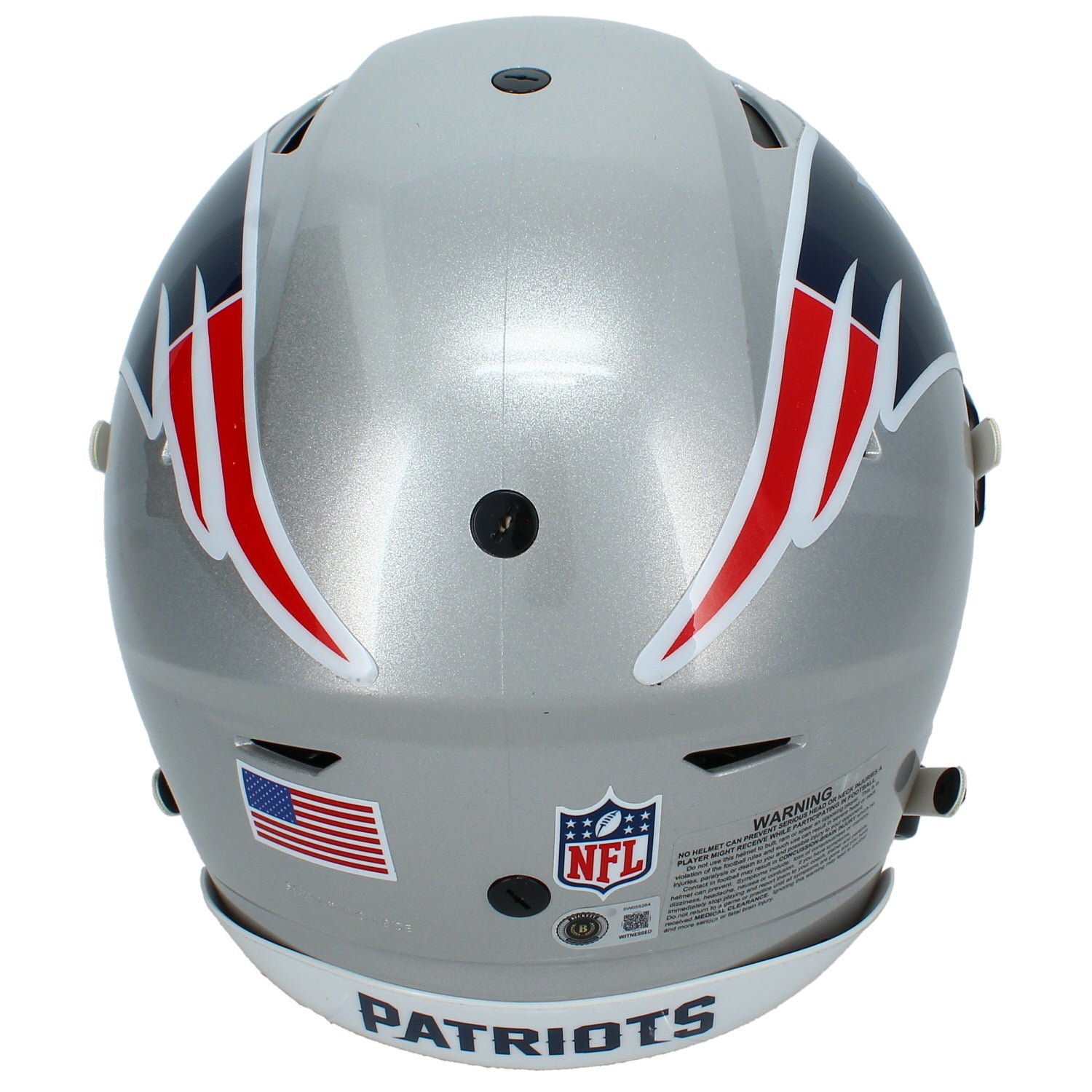 A.J. Brown Autographed New England Patriots SpeedFlex Authentic Helmet Beckett