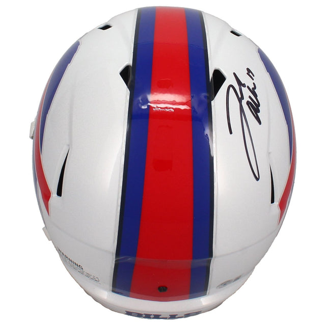 Josh Allen Autographed (Black Ink) Buffalo Bills Full Size Speed Helmet Beckett