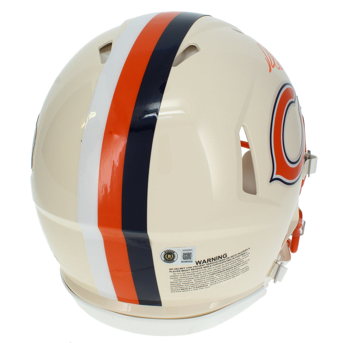 Richard Dent Autographed/Inscribed "HOF 2011" Chicago Bears RETRO Speed Authentic Helmet Beckett