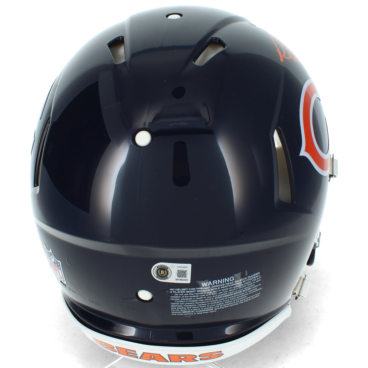 Richard Dent Autographed/Inscribed "HOF 2011" Chicago Bears Speed Authentic Helmet Beckett