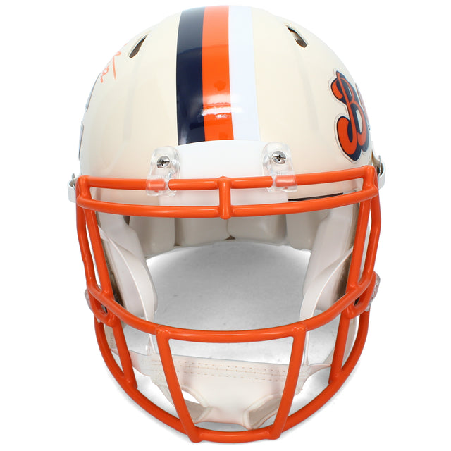 Matt Forte Autographed Chicago Bears RETRO Speed Authentic Helmet Beckett