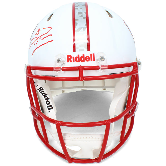 Zach Thomas Autographed Texas Tech Red Raiders Black Galvaniced Speed Authentic Helmet Beckett