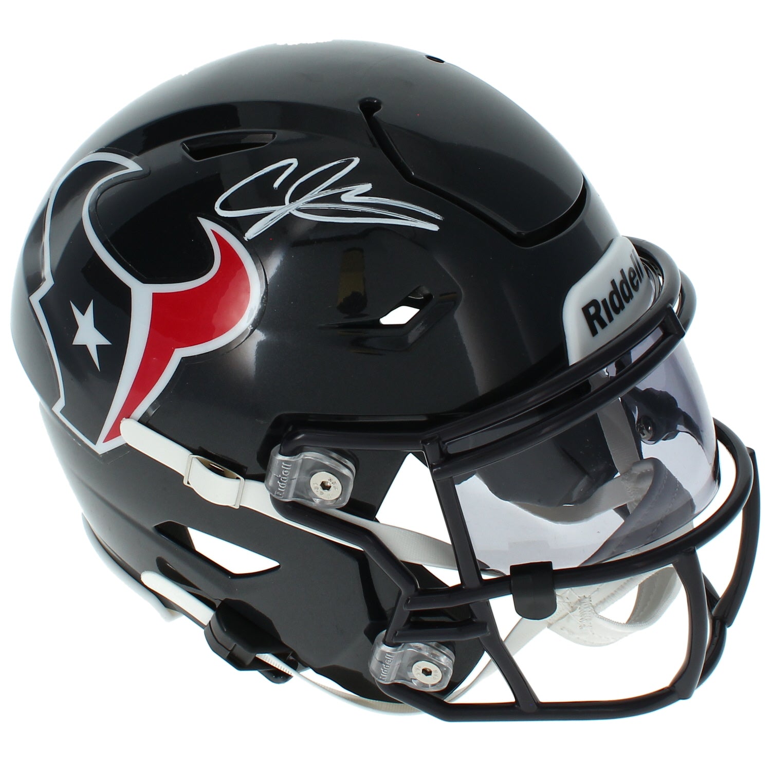 Andre Johnson Autographed Houston Texans SpeedFlex MIDI Helmet Beckett Witnessed