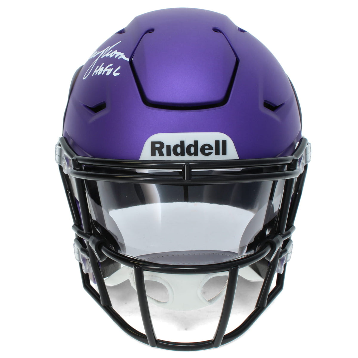 Warren Moon Autographed "HOF '06" Vikings Speedflex Midi Helmet Beckett