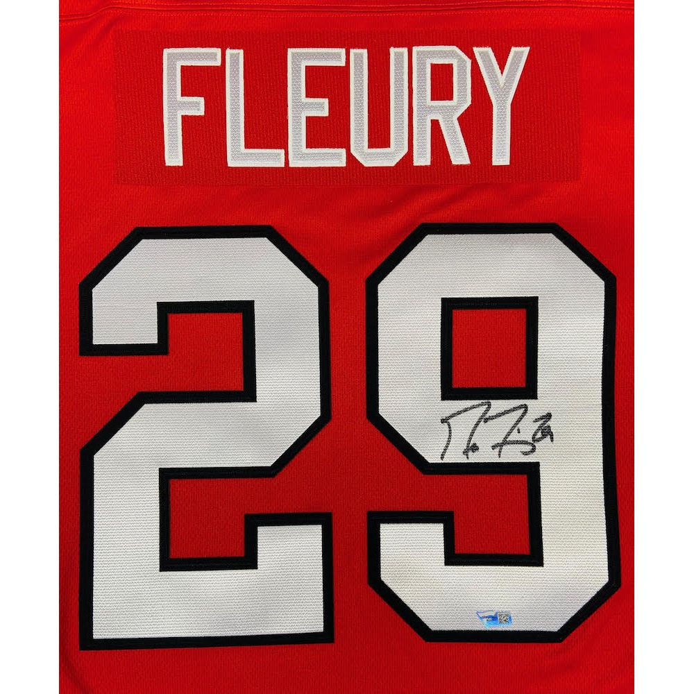 MARC-ANDRE FLEURY Autographed Chicago Blackhawks Red Jersey FANATICS