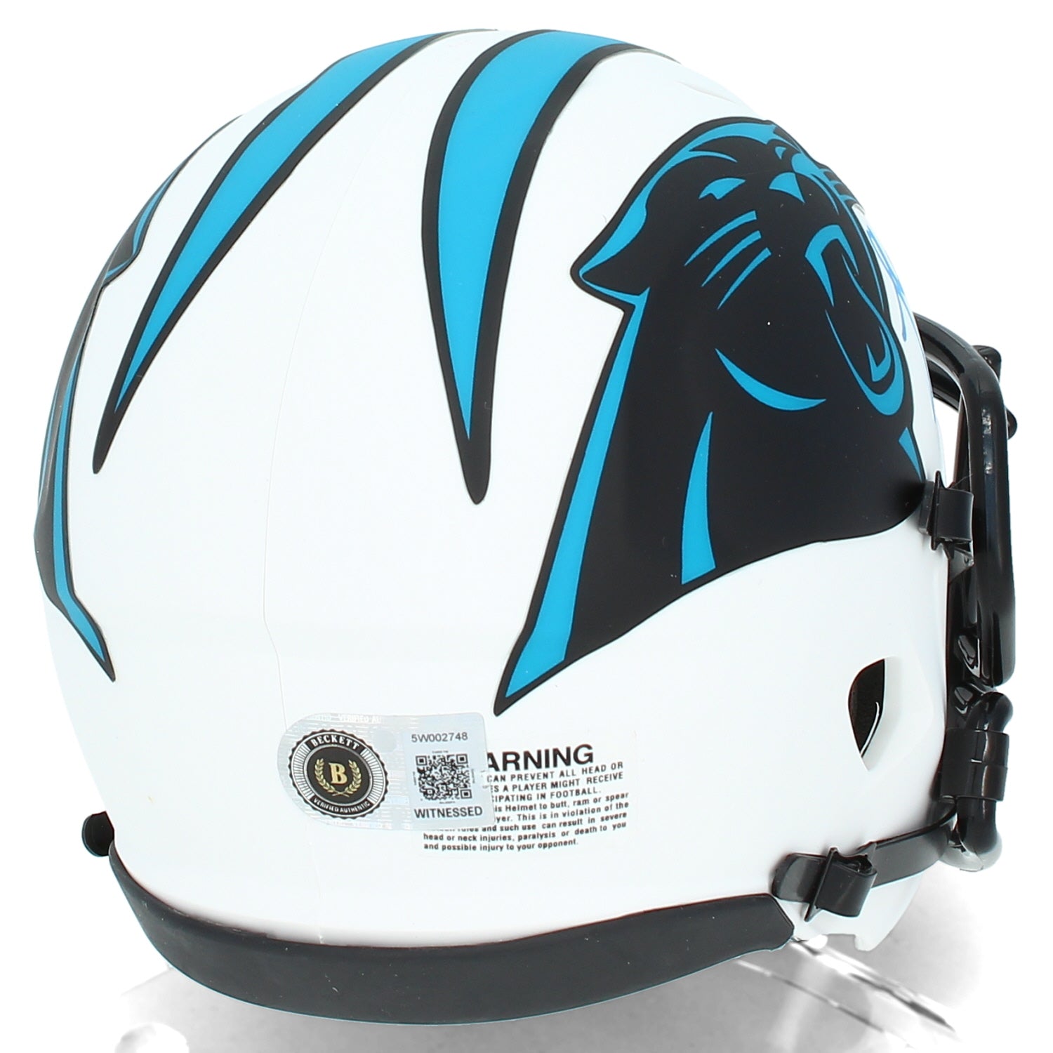 Luke Kuechly Autographed Carolina Panthers Speed Lunar Eclipse Mini Helmet Beckett