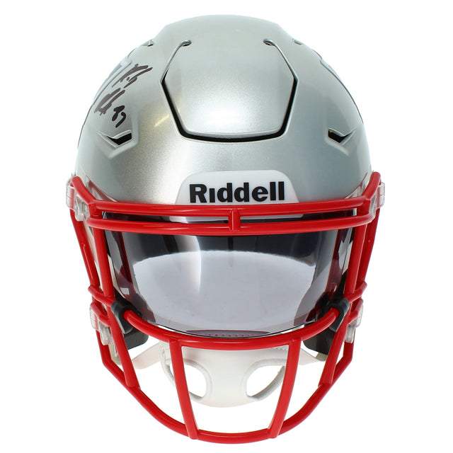 Rob Gronkowski Autographed New England Patriots Speedflex Midi Helmet Radtke