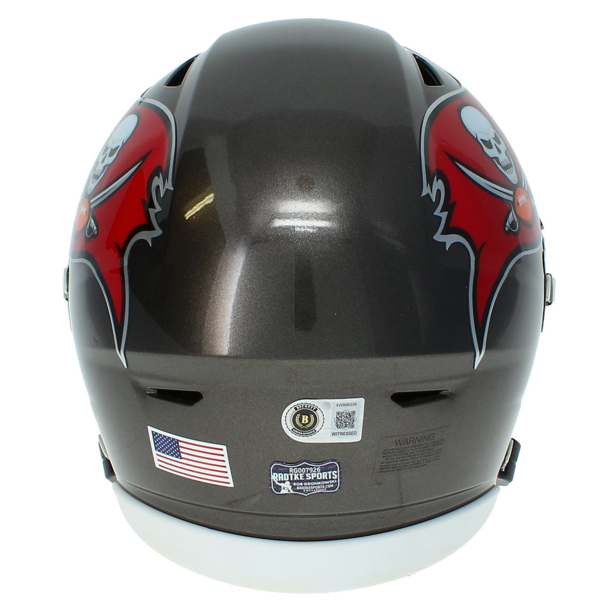 Rob Gronkowski Autographed Tampa Bay Buccaneers Speedflex Midi Helmet Radtke