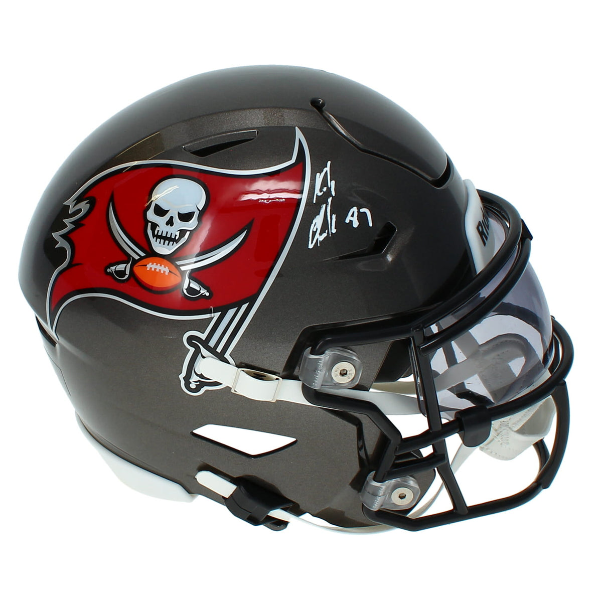 Rob Gronkowski Autographed Tampa Bay Buccaneers Speedflex Midi Helmet Radtke