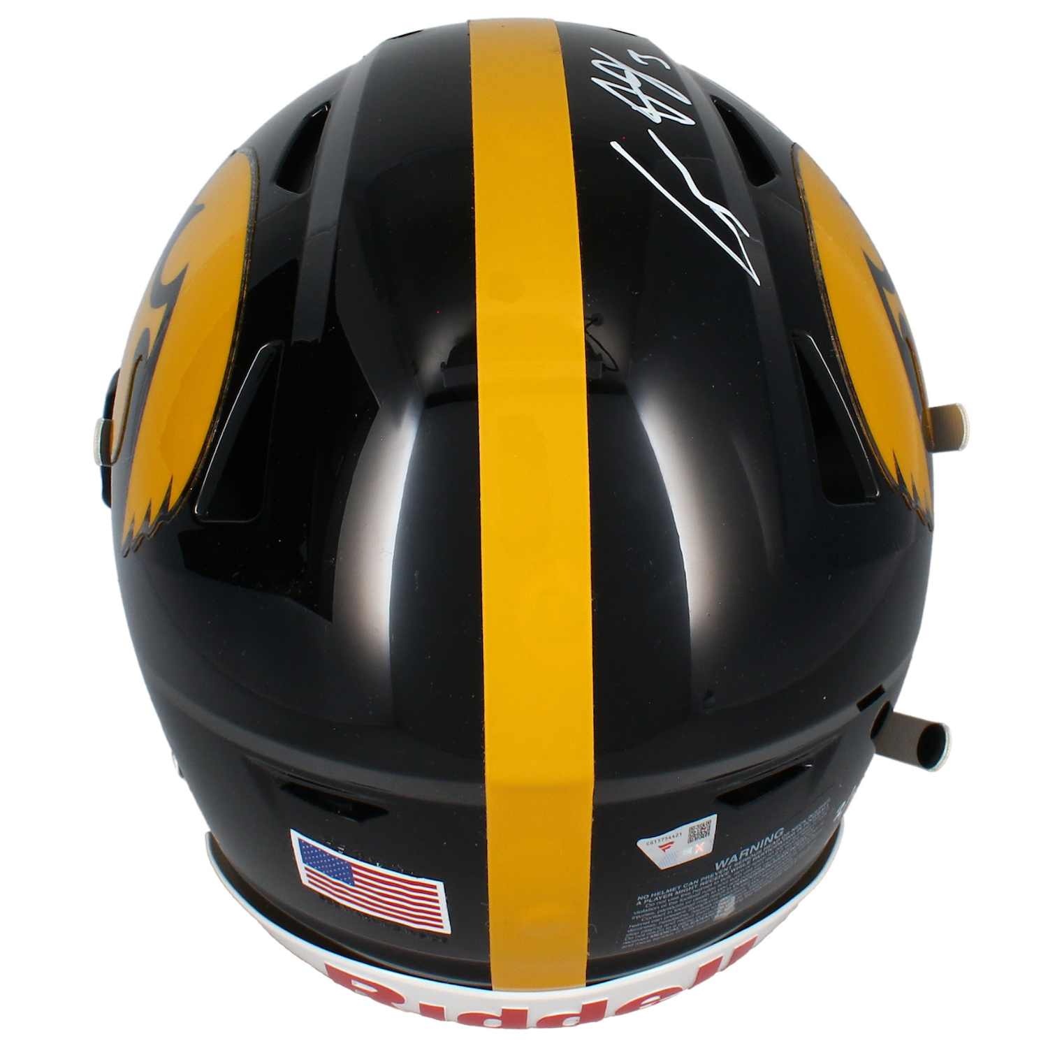 Cooper DeJean Autographed Iowa Hawkeyes Authentic SpeedFlex Helmet Fanatics