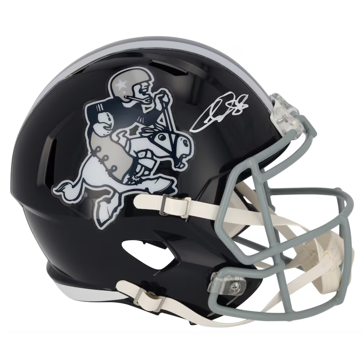 CeeDee Lamb Autographed Dallas 'Cowboy Joe' Full Size Speed Helmet Fanatics