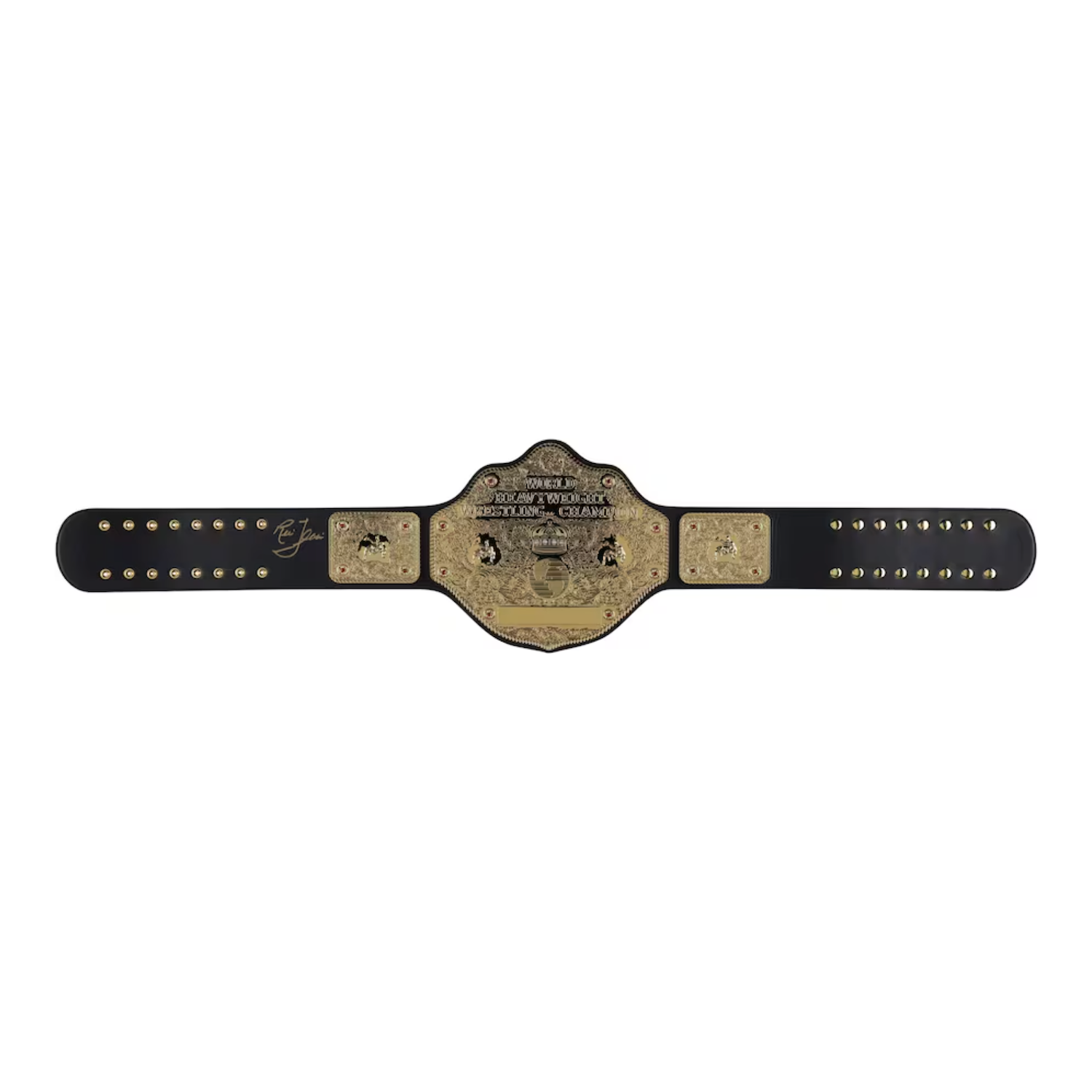Ric Flair Autographed WWE Big Gold World Heavyweight Champ Title Belt Fanatics