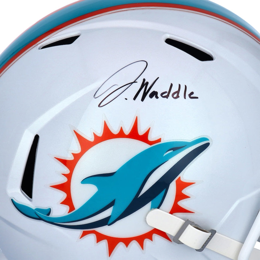 Jaylen Waddle Autographed Miami Dolphins Full Size Speed Helmet Fanatics
