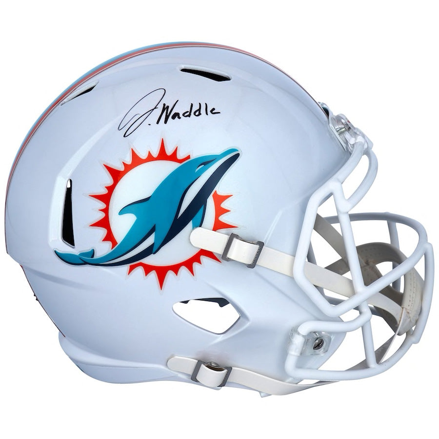 Jaylen Waddle Autographed Miami Dolphins Full Size Speed Helmet Fanatics