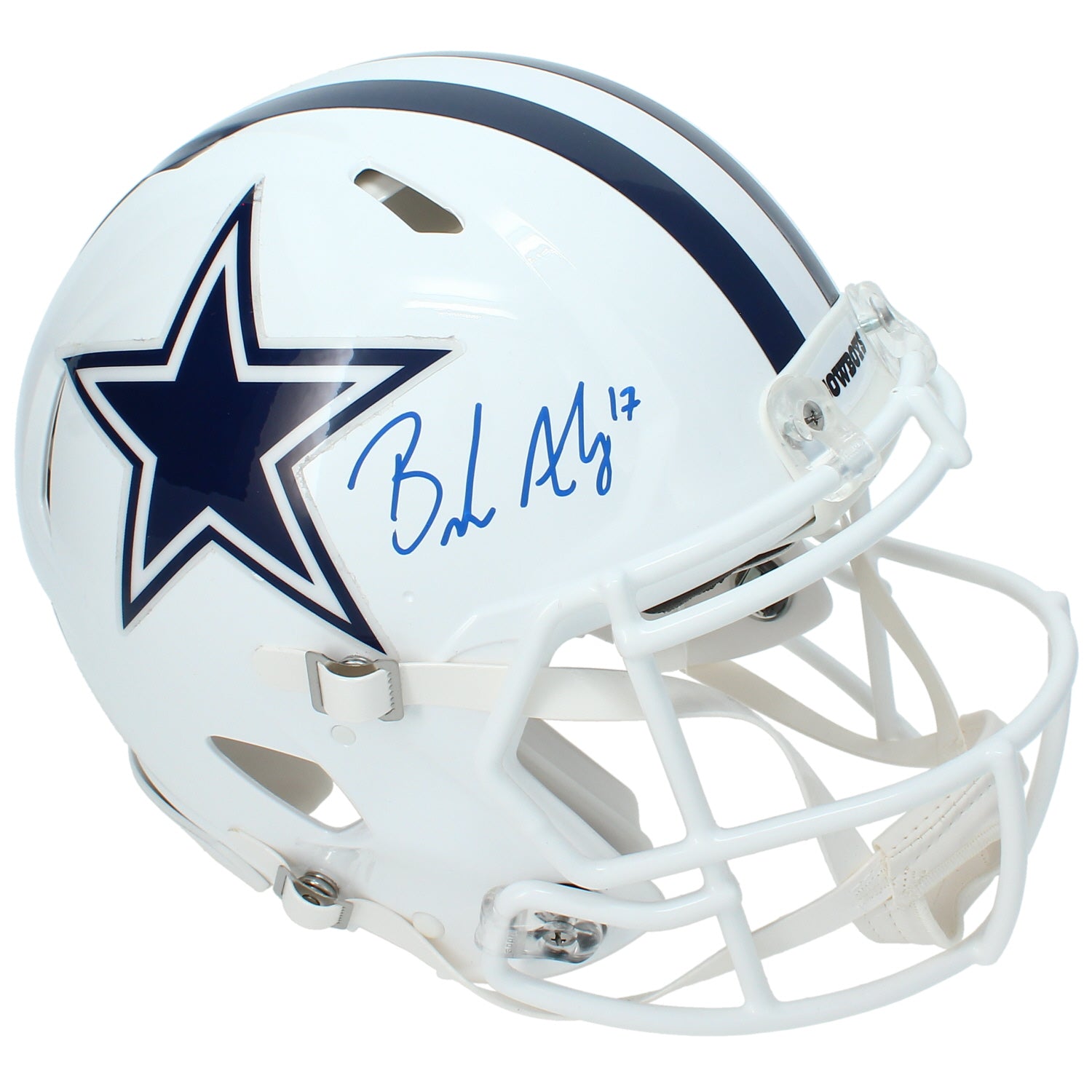 Brandon Aubrey Autographed Dallas Cowboys White 2022 Alternate Speed Authentic Helmet Beckett