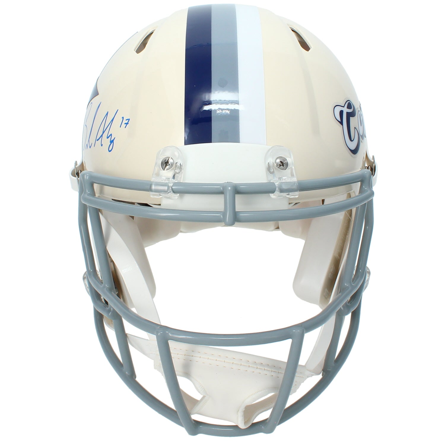 Brandon Aubrey Autographed Dallas Cowboys 1964-66 Throwback Speed Authentic Helmet Beckett