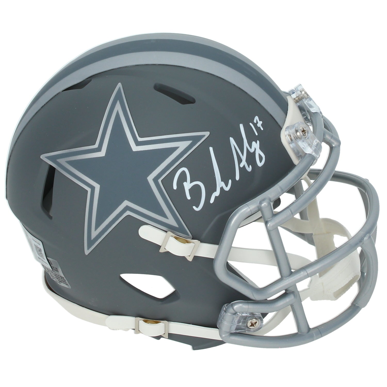 Brandon Aubrey Autographed Dallas Cowboys Slate Speed Mini Helmet Beckett