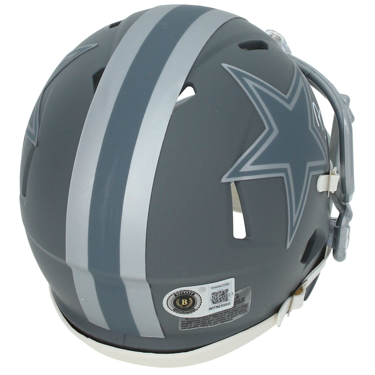 Brandon Aubrey Autographed Dallas Cowboys Slate Speed Mini Helmet Beckett