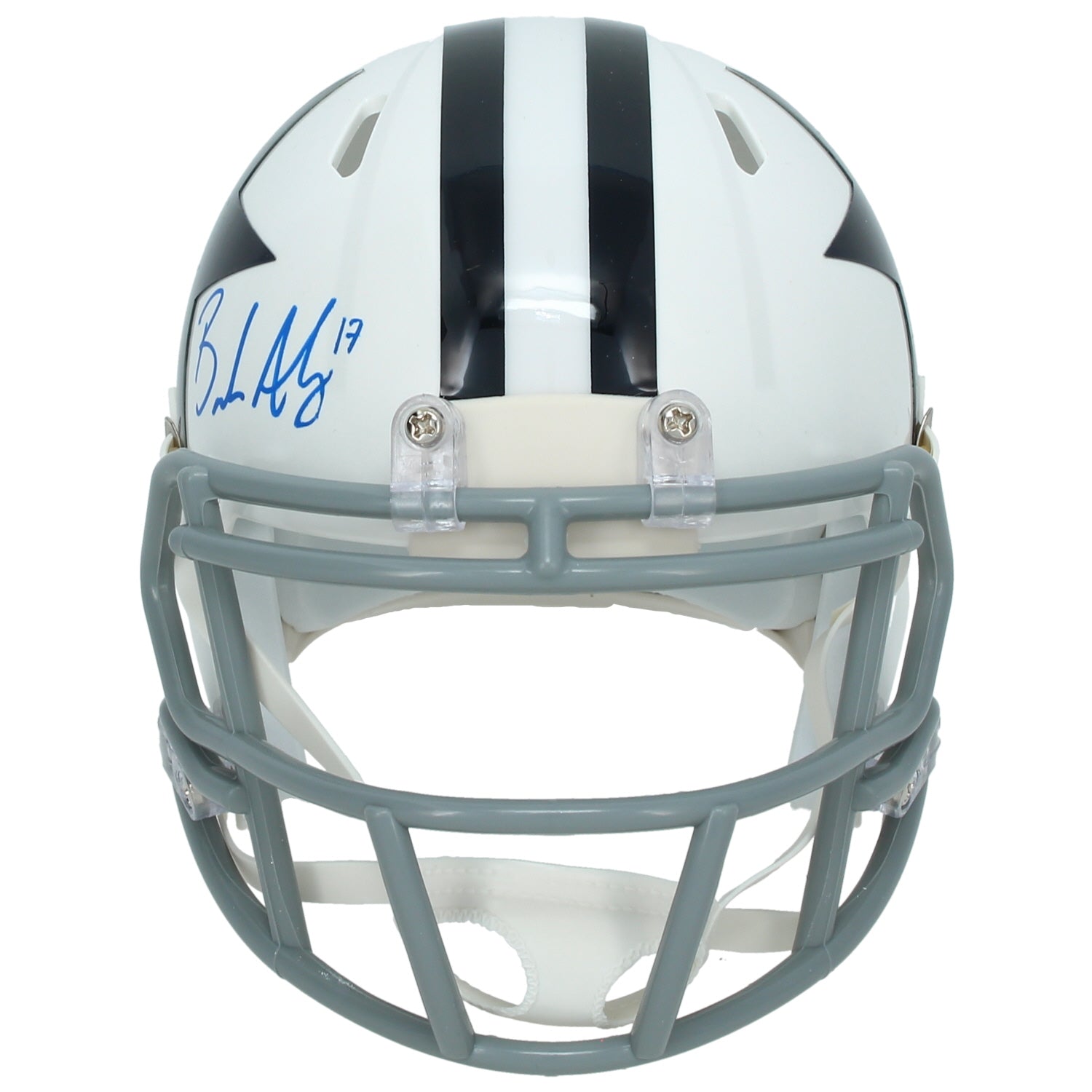 Brandon Aubrey Autographed Dallas Cowboys 1960-63 Throwback Speed Mini Helmet Beckett