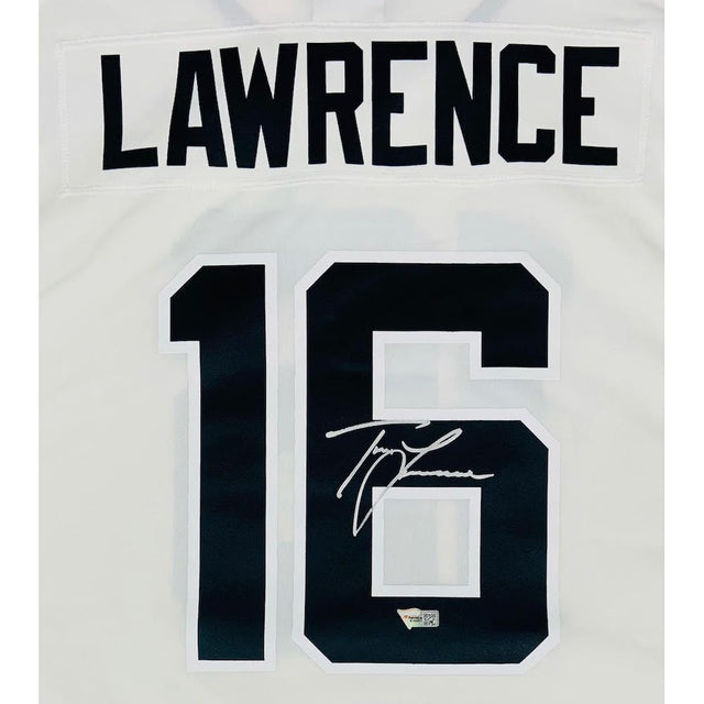 TREVOR LAWRENCE Autographed Jaguars Nike White Game Jersey FANATICS