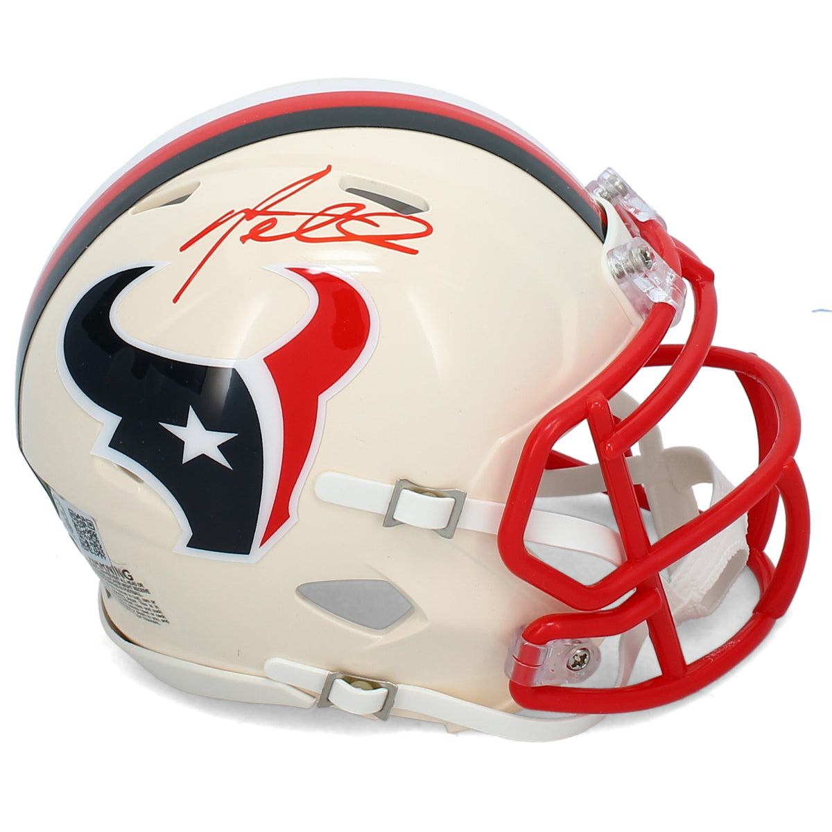 Mario Williams Autographed Houston Texans RETRO Speed Mini Helmet GTSM Witnessed