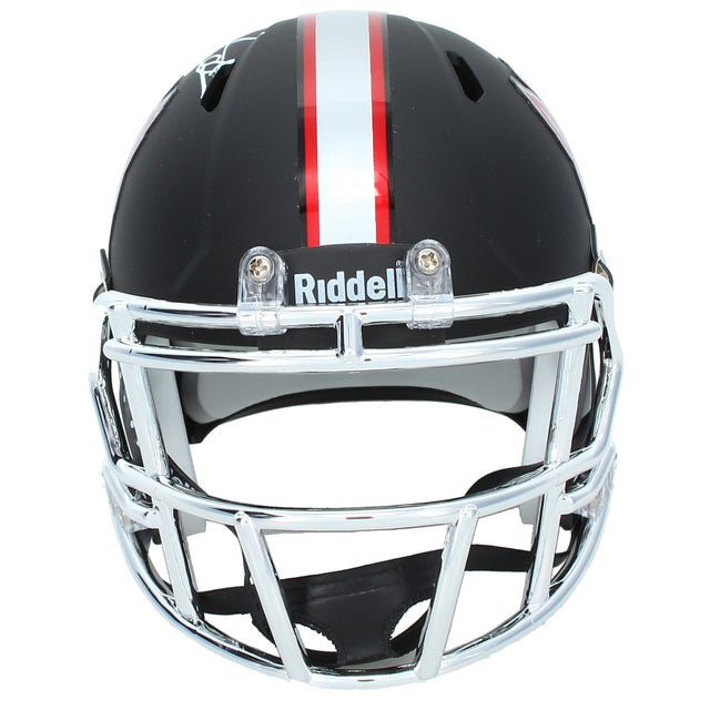 Mario Williams Autographed NC State Wolfpack Black Alternate Speed Mini Helmet GTSM Witnessed