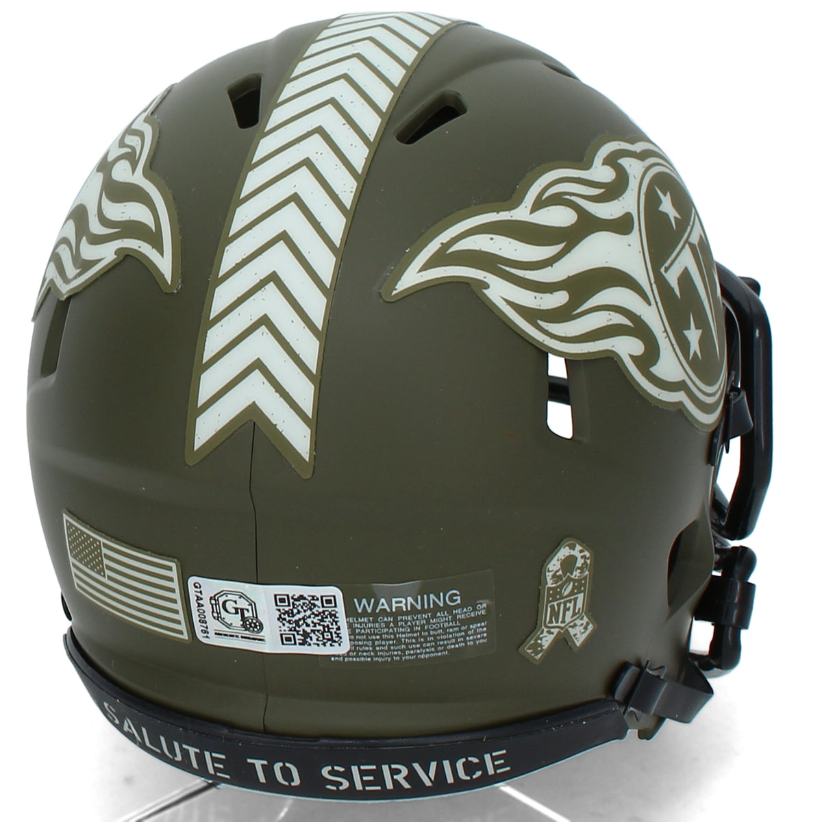 Vince Young Autographed Tennessee Titans 2022 Salute to Service Speed Mini Helmet GTSM