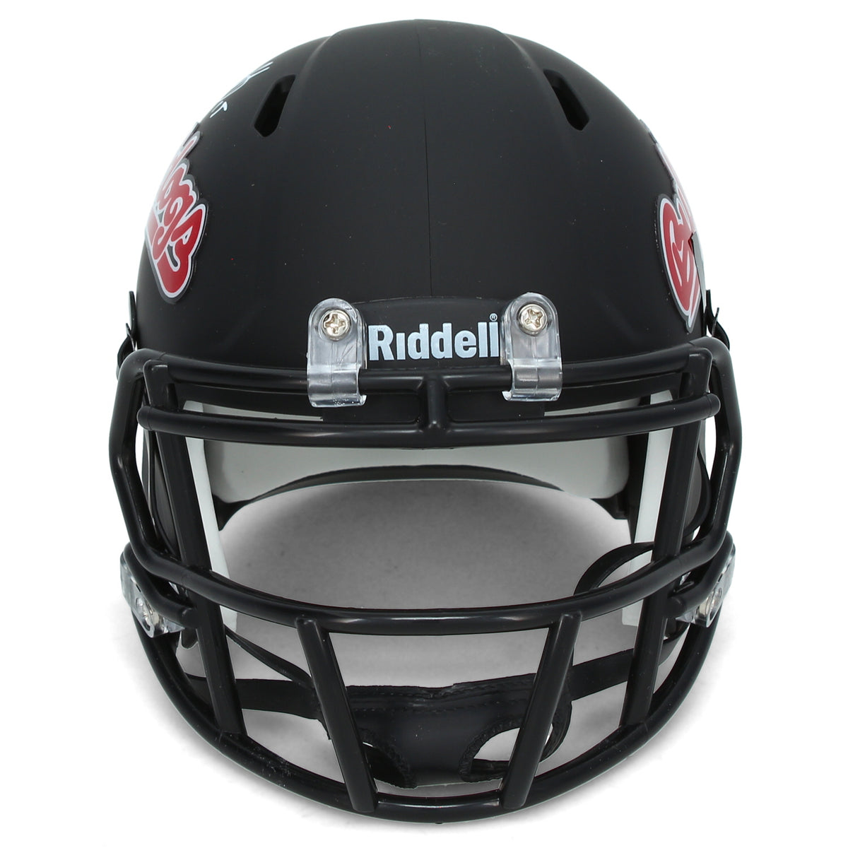 Davante Adams Autographed Black Alternate Fresno State Speed Mini Helmet JSA