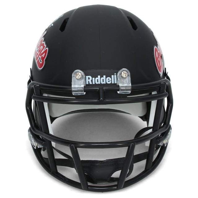 Davante Adams Autographed Black Alternate Fresno State Speed Mini Helmet JSA