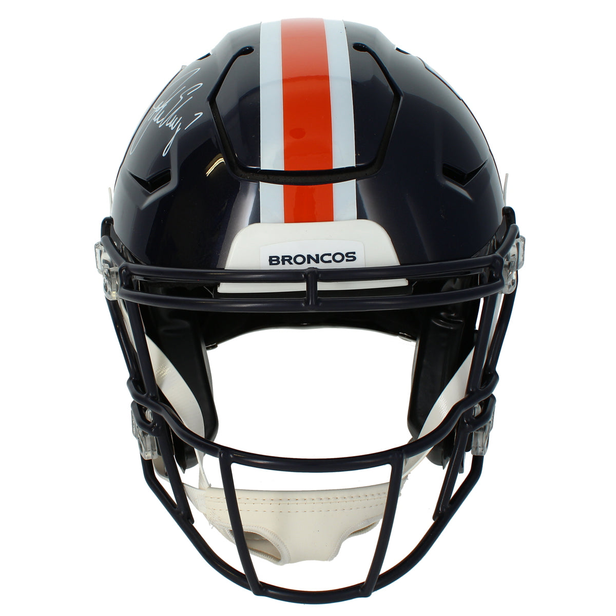 John Elway Autographed Denver Broncos 2023 Color Rush Alternate Speedflex Authentic Helmet Beckett
