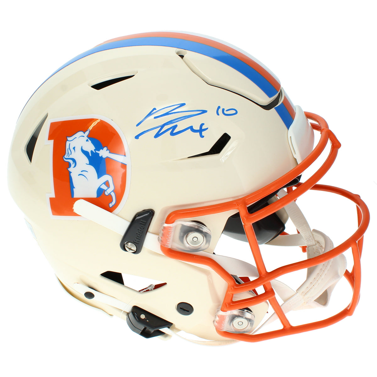 Bo Nix Autographed Denver Broncos RETRO Speedflex Authentic Helmet Beckett