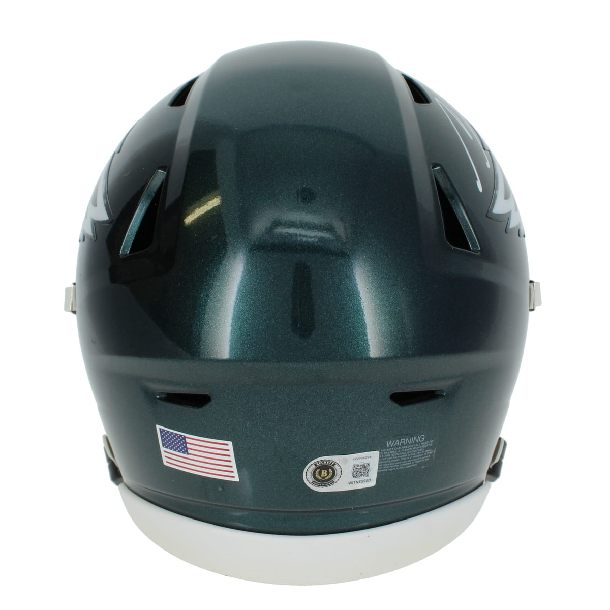 Makai Lemon Autographed Philadelphia Eagles Speedflex Midi Helmet Beckett