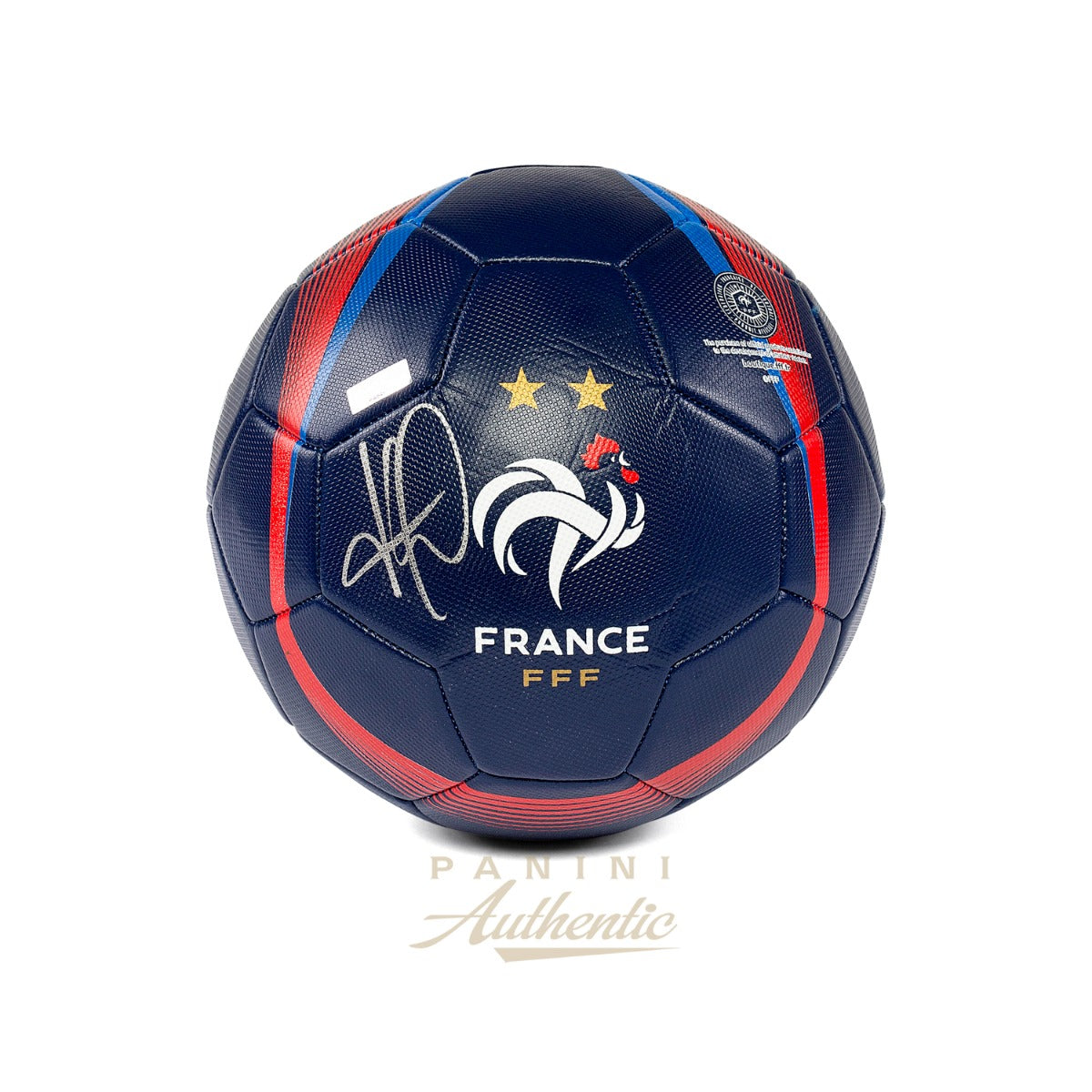 Kylian Mbappe Autographed Navy Blue French Football Federation National Team Replica Soccer Ball Panini