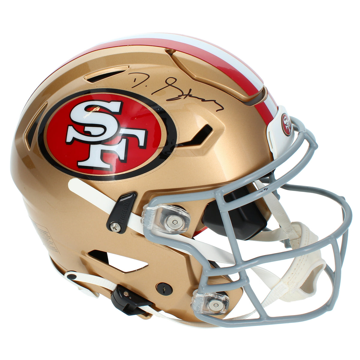 De'Zuan Stribling Autographed San Francisco 49ers Speedflex Authentic Helmet Beckett