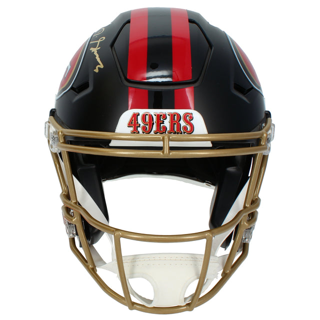 De'Zuan Stribling Autographed San Francisco 49ers Black Rivalries Speedflex Authentic Helmet Beckett