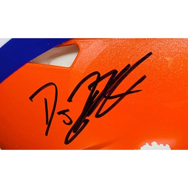 DJ UIAGALELEI Autographed Clemson Tigers Authentic Speed Helmet FANATICS