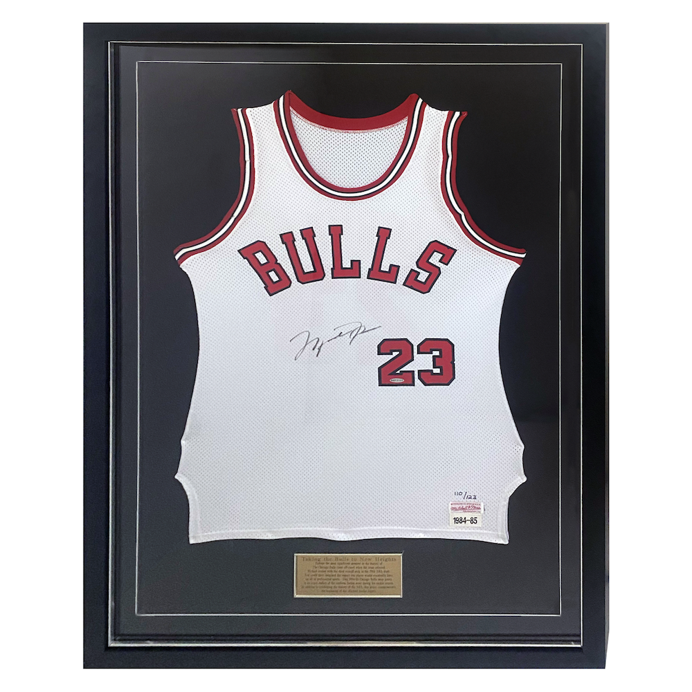 Michael Jordan Autographed Chicago Bulls Original M&N Rookie Jersey UDA LE 110/123