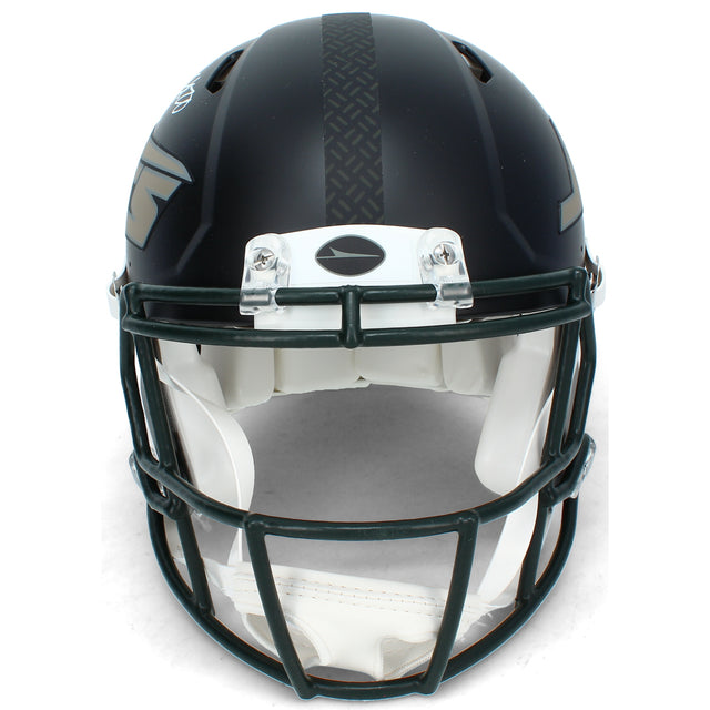 Breece Hall Autographed New York Jets Black Rivalries Speed Authentic Helmet Beckett