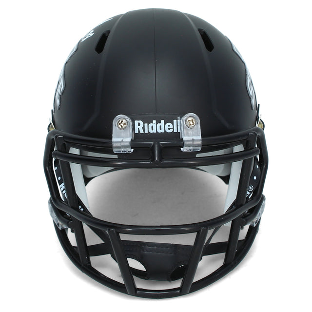 Breece Hall Autographed Iowa State Cyclones Satin Black Alternate Speed Mini Helmet Beckett