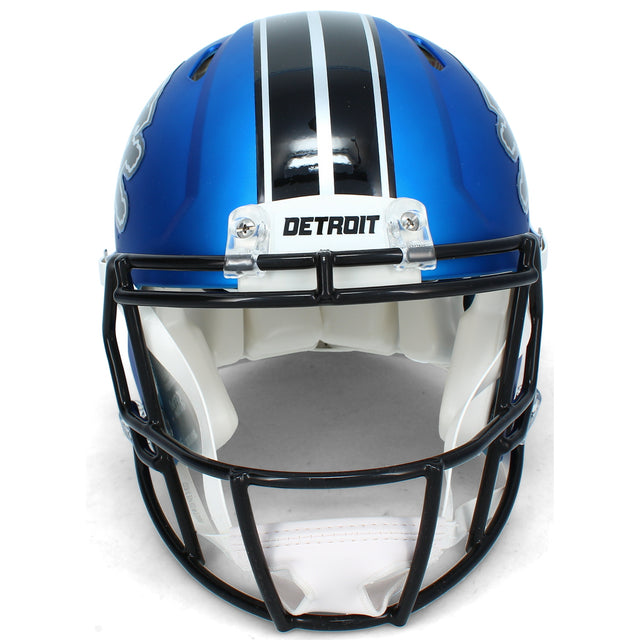 Sam LaPorta Autographed Detroit Lions Blue 2024 Alternate Speed Authentic Helmet Beckett
