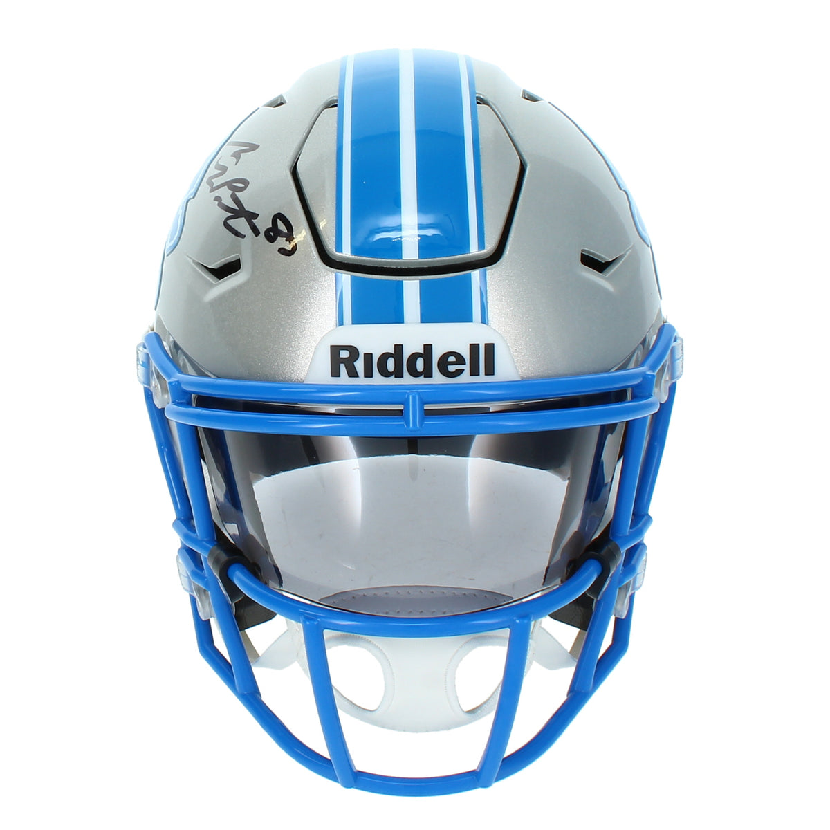 Sam LaPorta Autographed Detroit Lions Speedflex Midi Helmet Beckett Witnessed