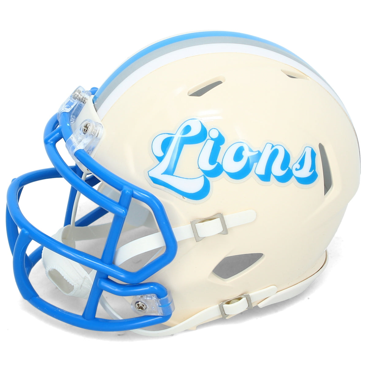 Sam LaPorta Autographed Detroit Lions RETRO Speed Mini Helmet Beckett Witnessed