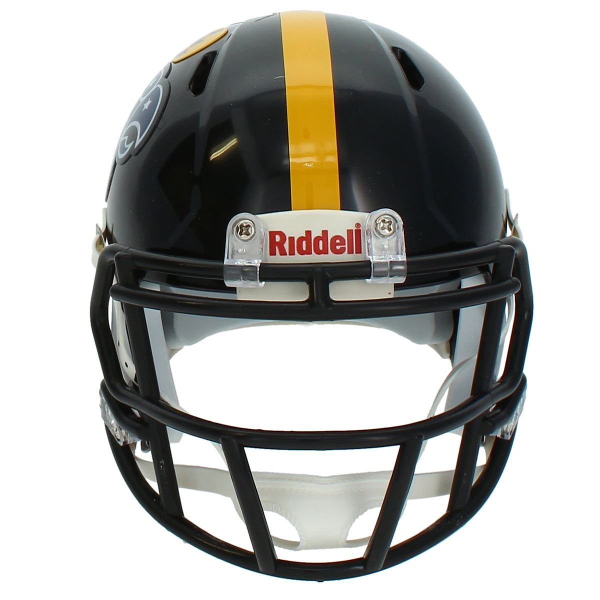 Sam LaPorta Autographed Iowa Hawkeyes Black Alternate Stars & Striples Speed Mini Helmet Beckett