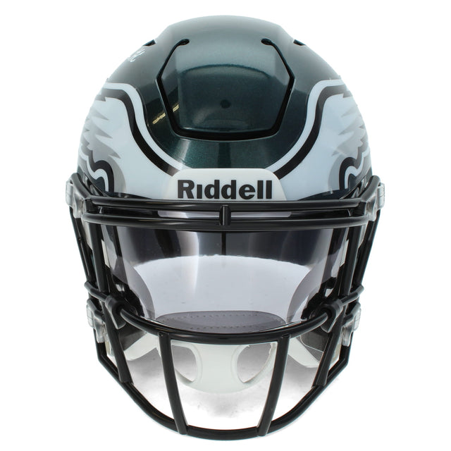 DeVonta Smith Autographed Philadelphia Eagles Speedflex Midi Helmet Beckett