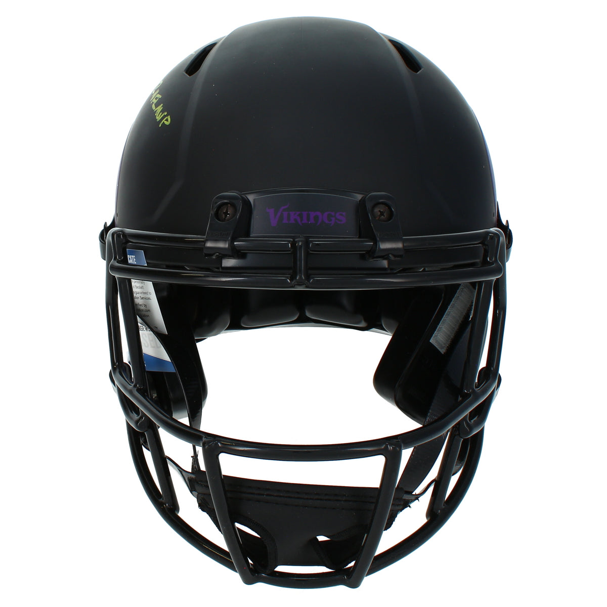 Adrian Peterson Autographed/Dual Inscribed Minnesota Vikings Eclipse Speed Authentic Helmet Beckett