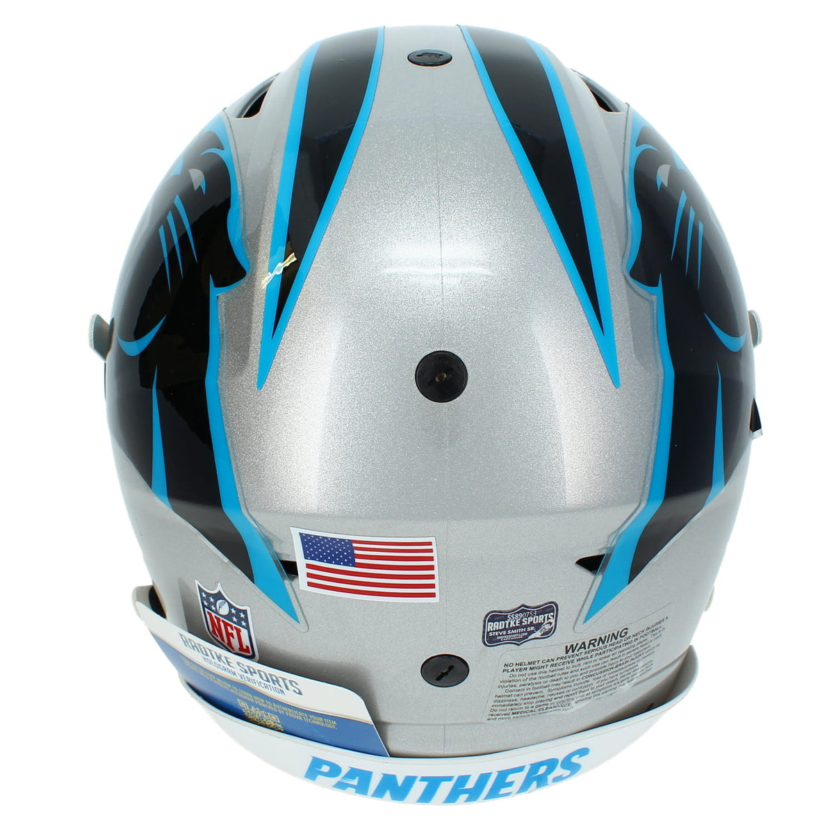 Steve Smith Autographed Carolina Panthers Speedflex Authentic Helmet Radtke